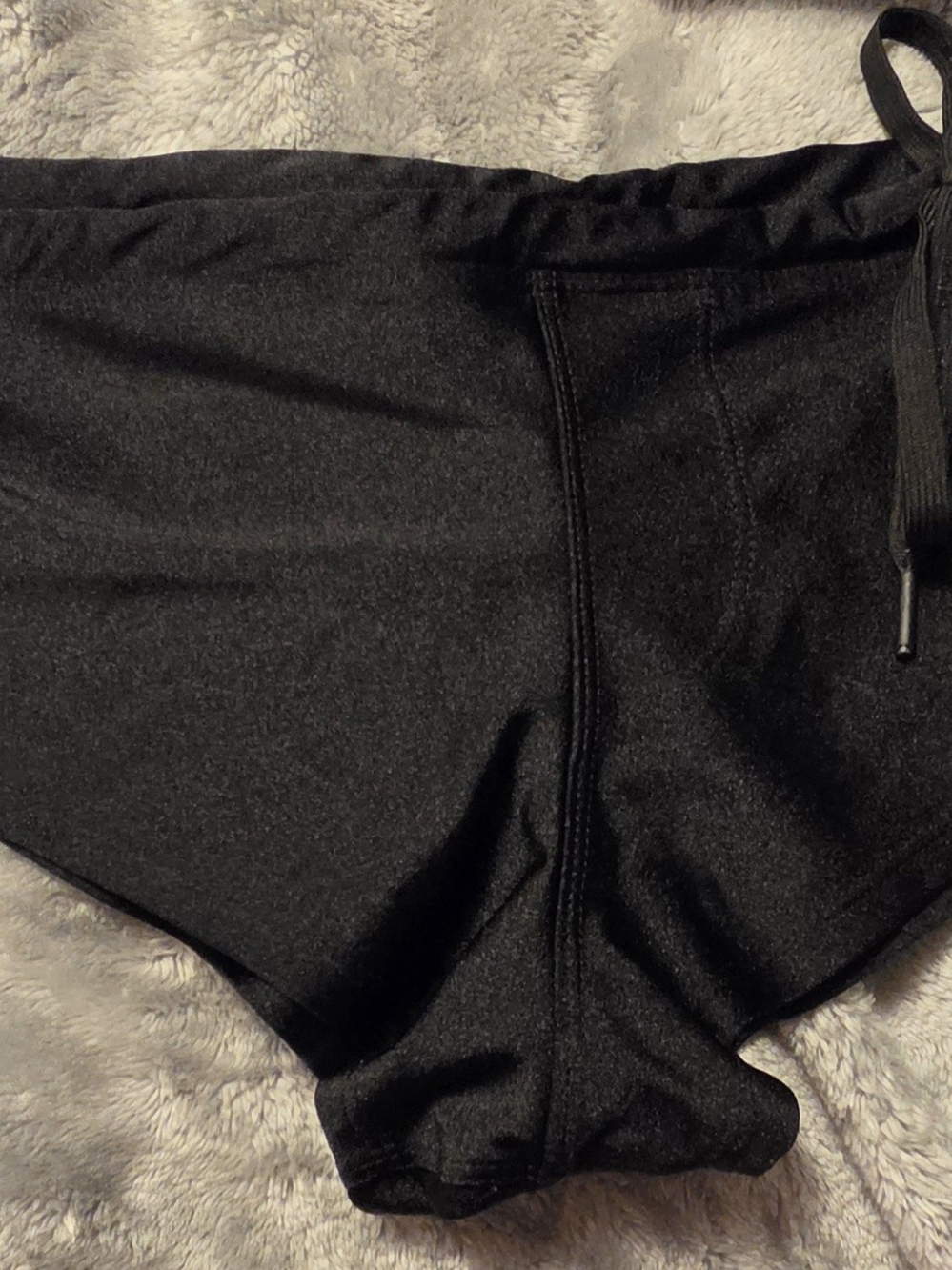 Rufskin Black Swim Briefs with Drawstring
